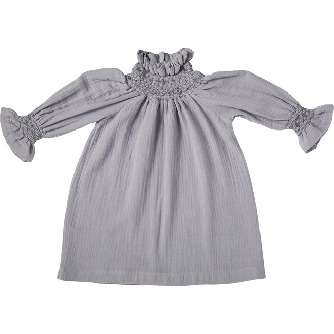 Rosa Smock Dress, Blue - Dresses - 5