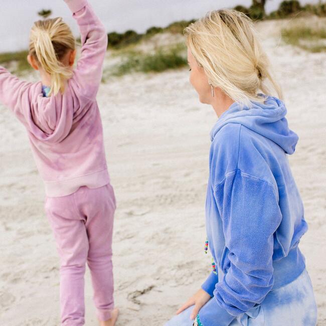 Kids Tie Dye Hoodie, Pink - Sweatshirts - 2