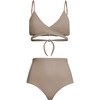 Women's Jojo Breastfeeding Bikini Top, Beige - Two Pieces - 1 - thumbnail