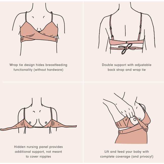 Women's Jojo Breastfeeding Bikini Top, Red - Two Pieces - 7