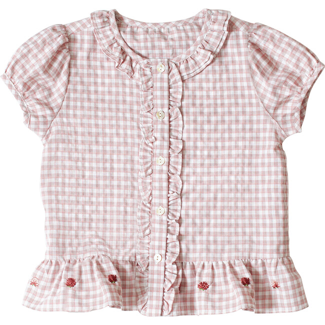 Ashley Top, Strawberry Check