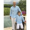 Daddy & Me Men Shirt, Baby Blue - Shirts - 3