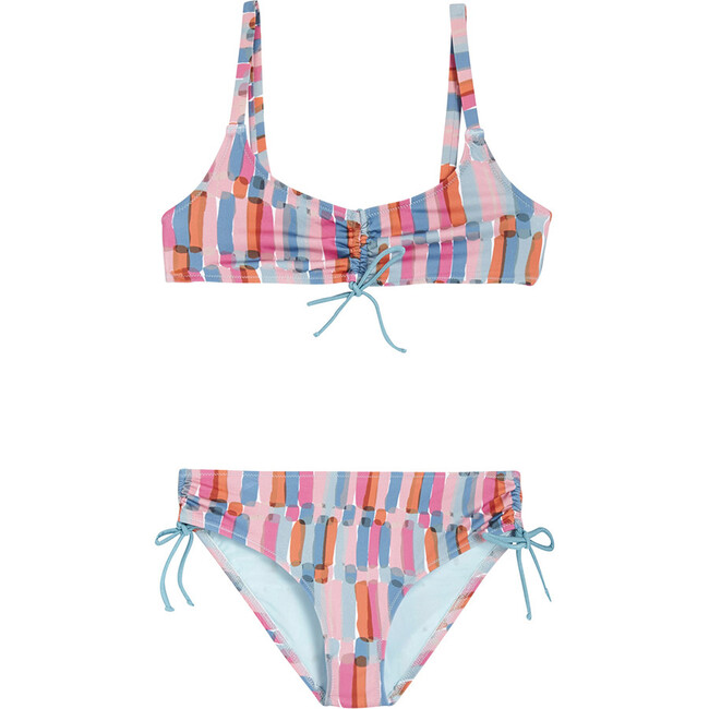 Zoe Two Piece, Aqua/Rose - Two Pieces - 1