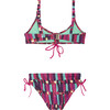 Zoe Two Piece, Purple/Green - Two Pieces - 3