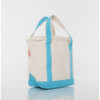 Small Lunch Tote Cooler, Turquoise - Bags - 2 - thumbnail