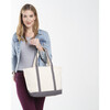 Medium Classic Tote, Gray - Bags - 2