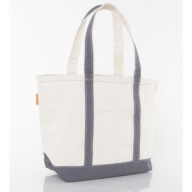 Medium Classic Tote, Gray - Bags - 7