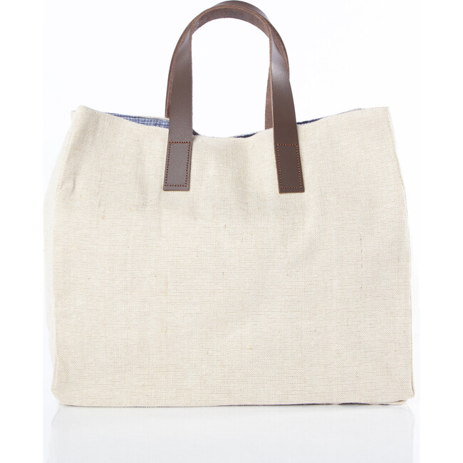 Book Tote, Jute Pattern - Bags - 6