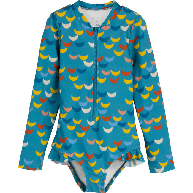 Sadie Rashguard One Piece, Ocean Waves