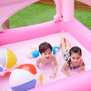 Water Fun Castle Inflatable Kiddie Pool with Pump, Pink - Pool Toys - 3