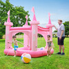 Water Fun Castle Inflatable Kiddie Pool with Pump, Pink - Pool Toys - 4