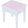 Kate Twinkle Star Vanity Set with Foldable Mirror and Chair, Pink/White - Kids Seating - 5