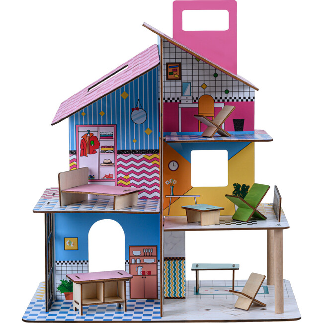 360 Pop Dollhouse with 12 Accessories - Dollhouses - 3