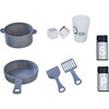 Little Chef Milano Classic Kids Kitchen Playset with 10 Accessories, Grey - Play Kitchens - 5