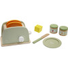 Little Chef Frankfurt Wooden Mixer Set with Accessories, Natural/Green - Play Food - 1 - thumbnail