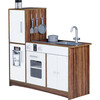 Little Chef Palm Springs Classic Kids Play Kitchen with Accessories, Natural/White - Play Kitchens - 1 - thumbnail