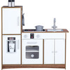 Little Chef Palm Springs Classic Kids Play Kitchen with Accessories, Natural/White - Play Kitchens - 3