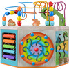 Preschool Play Lab Large Wooden Activity Learning 7-side Cube - Developmental Toys - 7 - thumbnail