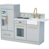 Little Chef Chelsea Modern Play Kitchen, Silver - Play Kitchens - 1 - thumbnail