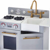 Little Chef Chelsea Modern Play Kitchen, Silver - Play Kitchens - 3