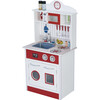 Little Chef Madrid Classic Play Kitchen, Red/White - Play Kitchens - 1 - thumbnail