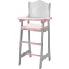 Polka Dots Princess Baby Doll High Chair, Grey - Doll Accessories - 1 - thumbnail