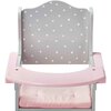 Polka Dots Princess Baby Doll High Chair, Grey - Doll Accessories - 3 - thumbnail