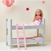 Polka Dots Princess 18" Doll Double Bunk Bed, Grey - Dolls - 2