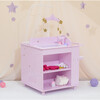 Twinkle Stars Princess Baby Doll Changing Station with Storage, Purple - Doll Accessories - 5