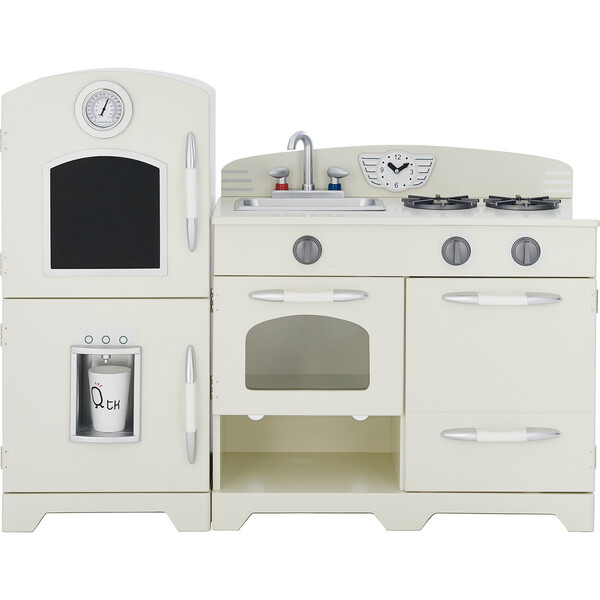 Little Chef Fairfield Retro Play Kitchen, Ivory - Teamson Kids Over the ...