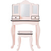 Little Lady Adriana Play Vanity Set, Pink/Black - Kids Seating - 3