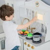 Little Chef Upper East Retro Play Kitchen, White/Gold - Play Kitchens - 6