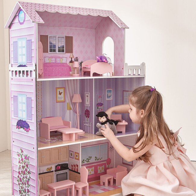 Dreamland Tiffany 12" Doll House, Pink