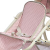 Polka Dots Princess Baby Doll Twin Jogging Stroller, Pink & Grey - Doll Accessories - 5