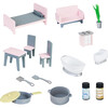 Wonderland Ariel 2-in-1 Kids Play Kitchen and Dollhouse, Pink/Grey - Dollhouses - 6 - thumbnail