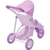 Baby Doll Jogging Stroller, Purple/Stars - Doll Accessories - 3 - thumbnail