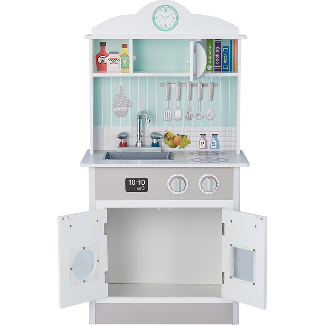 Little Chef Madrid Classic Play Kitchen, Mint/Grey - Play Kitchens - 3