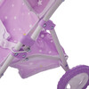Baby Doll Jogging Stroller, Purple/Stars - Doll Accessories - 7 - thumbnail