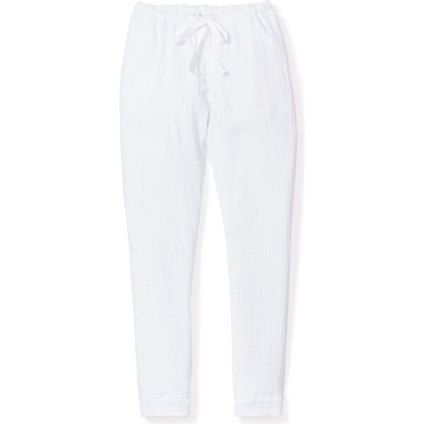 White Gauze Drawstring Pants Petite Plume Mommy & Me Shop