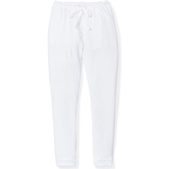 White Gauze Drawstring Pants