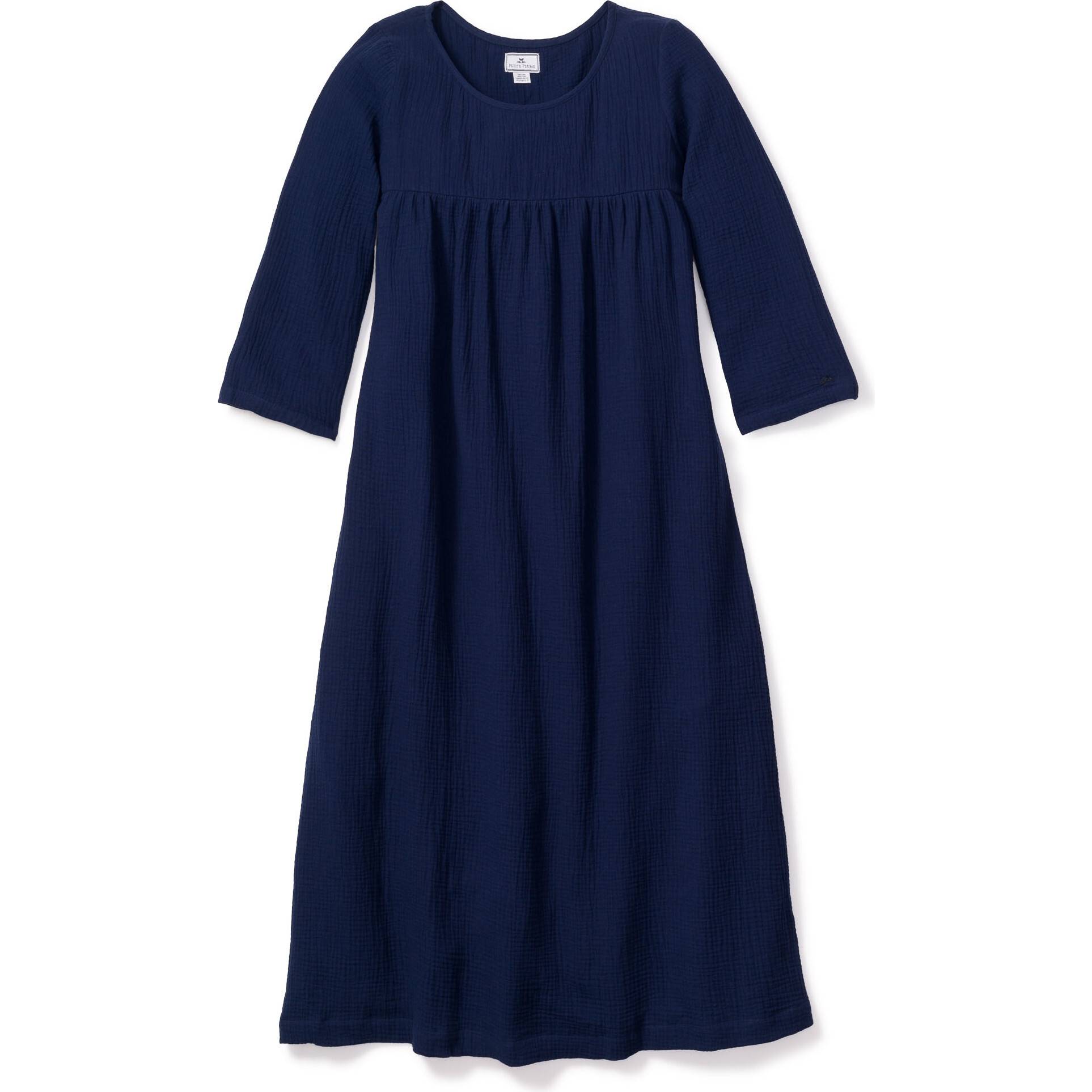 Navy Gauze Provence Night Dress - Pajamas - 1