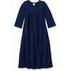 Navy Gauze Provence Night Dress - Pajamas - 1 - thumbnail