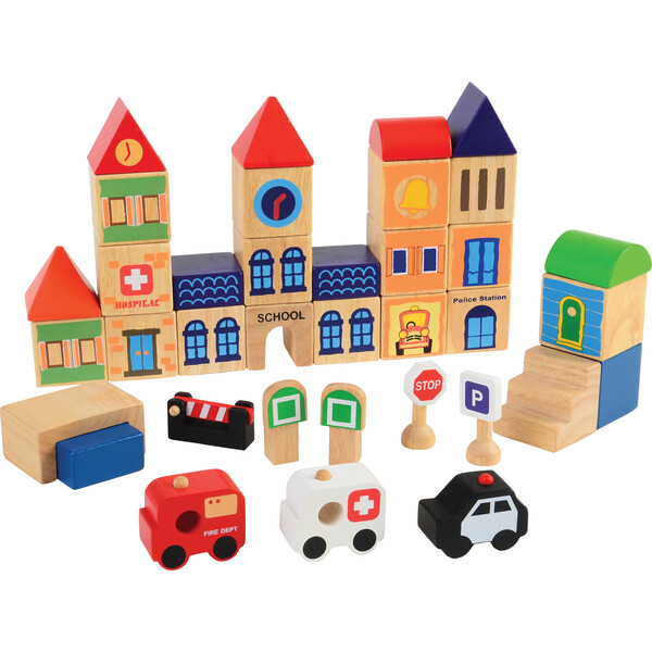 Build A City Block Set Constructive Playthings/US Toys Blocks