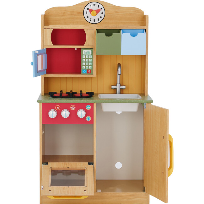 Little Chef Florence Classic Play Kitchen, Wood Grain - Play Kitchens - 3
