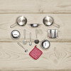 Little Chef Frankfurt Stainless Steel Cooking Accessory Set - Play Food - 3
