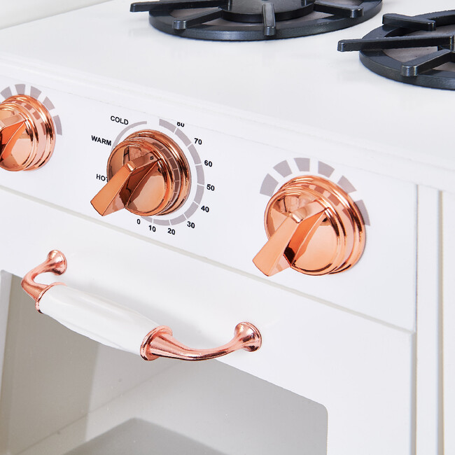 Little Chef Marseille Retro Play Kitchen, White - Play Kitchens - 6