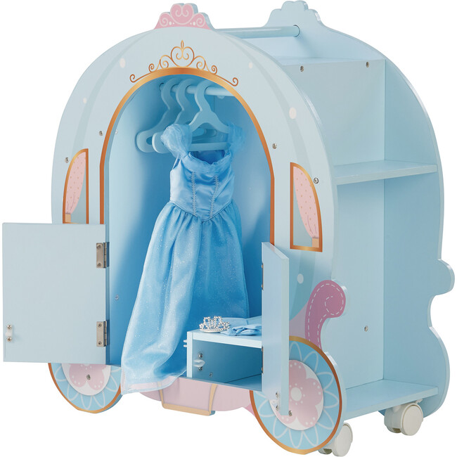 Princess Pumpkin Carriage with Closet and Dress - Doll Accessories - 1