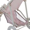 Polka Dots Princess Baby Doll Jogging Stroller, Pink & Grey - Doll Accessories - 4 - thumbnail