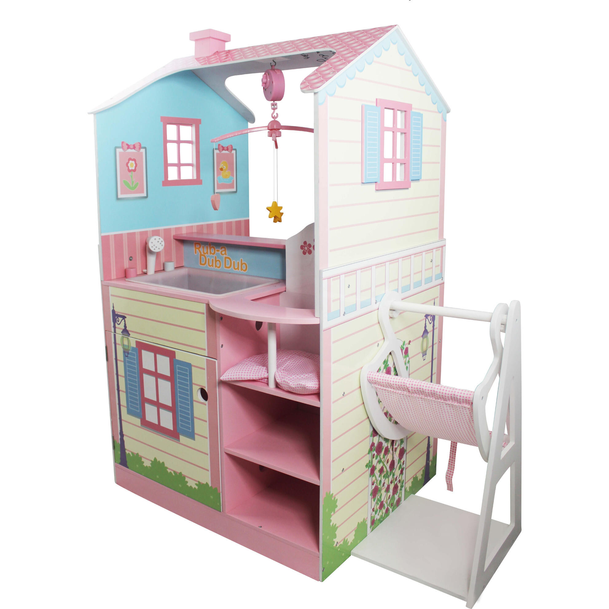 Olivia's Classic Doll Changing Station Dollhouse, Multi - Doll Accessories - 1