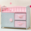 Polka Dots Princess Baby Doll Crib with Cabinet and Cubby - Doll Accessories - 4 - thumbnail